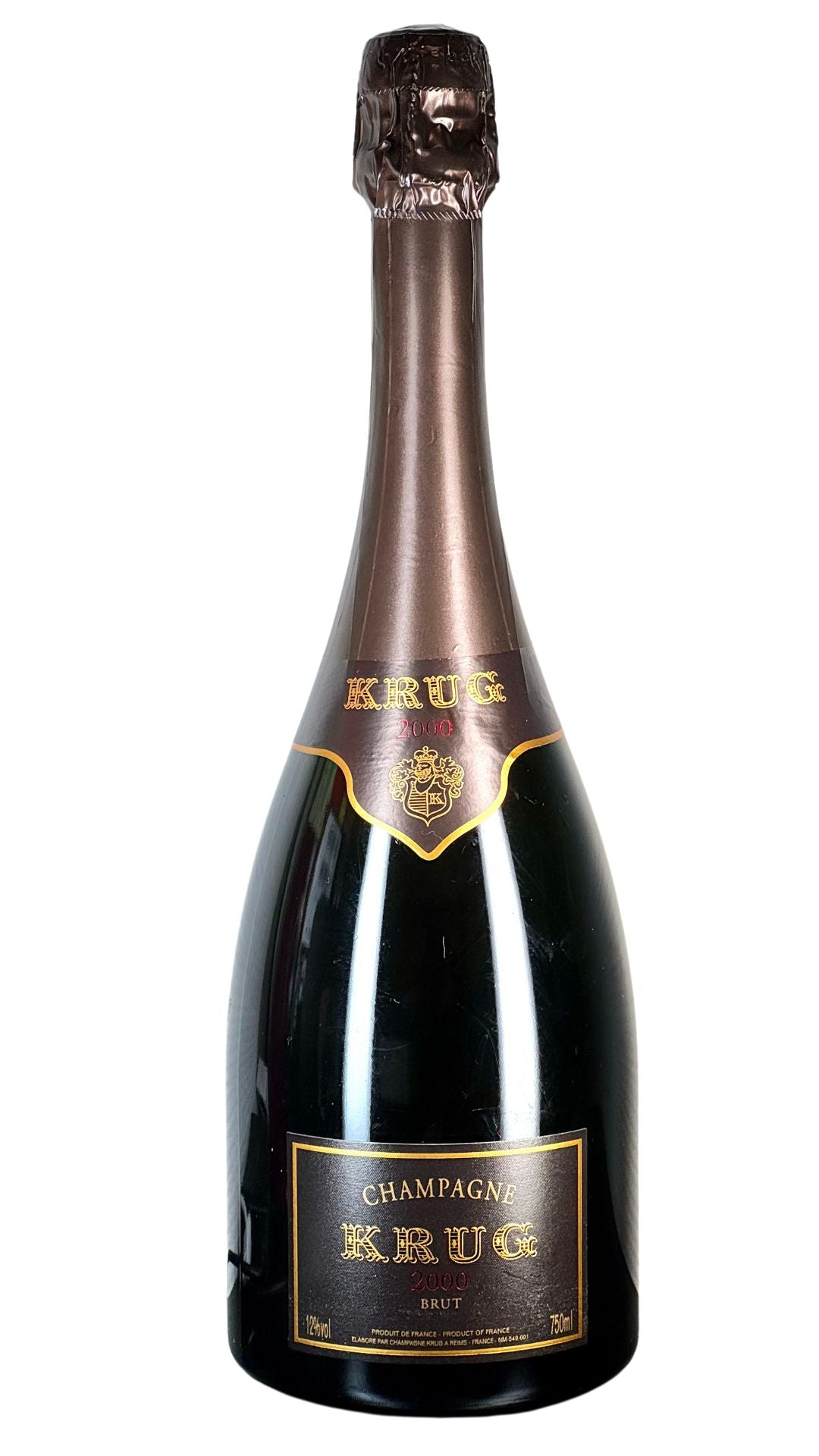 【一部エチケット不良あり】「劇的でロマンティック - 至高のKrug 2000... 世紀末を注ぐ」クリュッグ 2000 シャンパーニュ【WA95】（状態S）【配送無料】